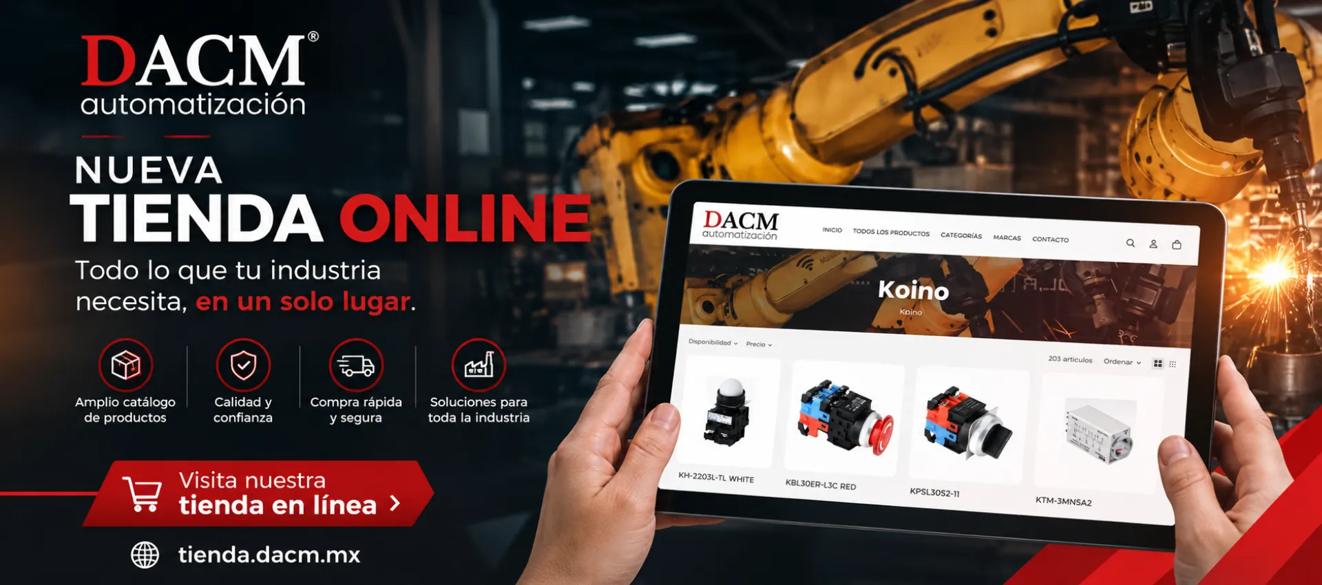 Tienda online DACM Automatización